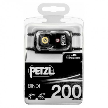Фонарь налобный Petzl Bindi 200лм, черный