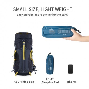 Матрас надувной NATUREHIKE FC-12, с насосом, 198х59х6.5см