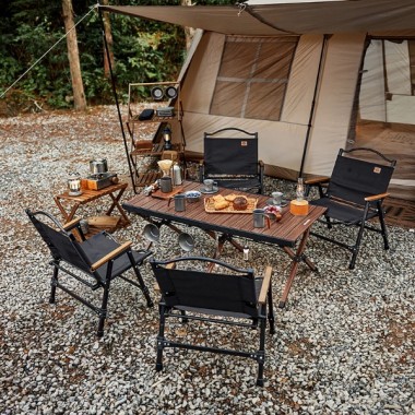 Стол складной NATUREHIKE 125х60см, 8,8 кг, цвет ореховое дерево