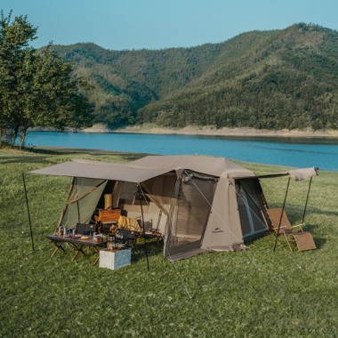 Палатка NATUREHIKE Village 13 Automatic, 4-6 местн., коричневая