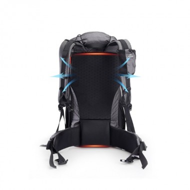 Рюкзак туристический NATUREHIKE Rock, 60L+5L, 26х18х67см, черный