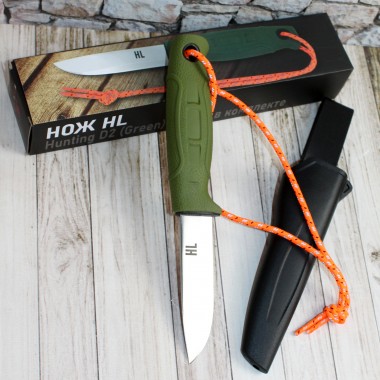 Нож HL Hunting D2 Green, клинок 10см