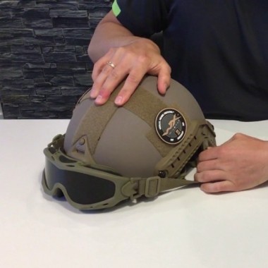 Маска защитная Wiley X WX Spear  (Frame: Matte Tan, Lens: Grey + Clear + Rust)