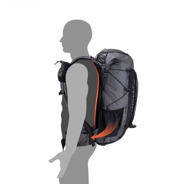 Рюкзак туристический NATUREHIKE Rock, 60L+5L, 26х18х67см, черный