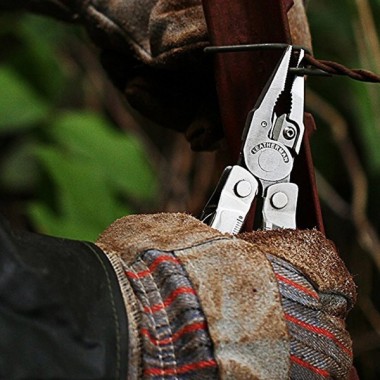 Мультитул LEATHERMAN Rebar Stainless, 17 инстр, 10,16см, чехол кожа