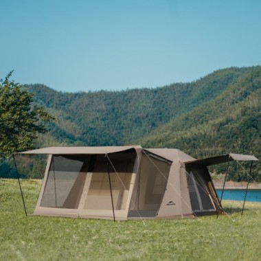 Палатка NATUREHIKE Village 13 Automatic, 4-6 местн., коричневая