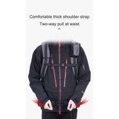 Рюкзак туристический NATUREHIKE Rock, 60L+5L, 26х18х67см, черный