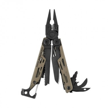 Мультитул LEATHERMAN Signal Black Coyote Tan, 19 инстр, 11,4см, чехол нейлон