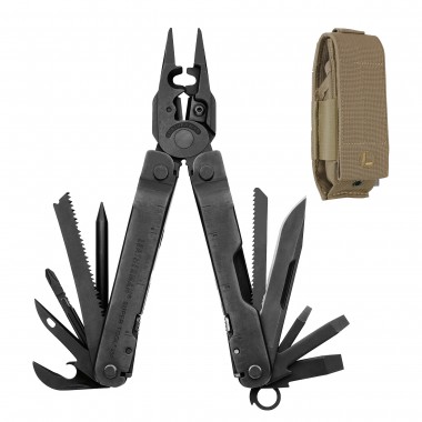Мультитул LEATHERMAN Super Tool 300 EOD Black, 19 инстр, 11,5см, чехол Molle Brown