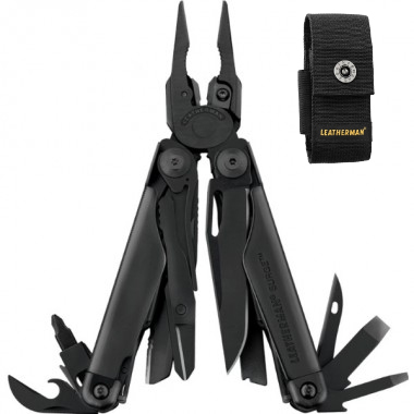 Мультитул LEATHERMAN Surge (black), 21 инстр, 11,5см, чехол нейлон