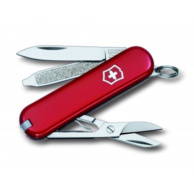 Нож перочинный Victorinox Classic (0.6223.G) 58 мм 7 функций красный 