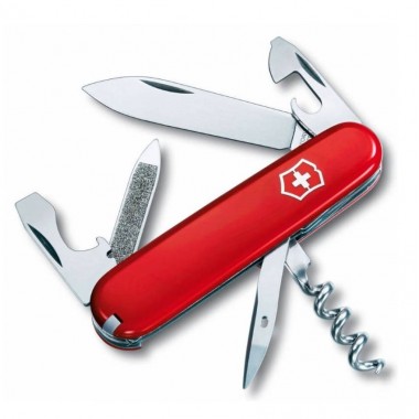Нож перочинный Victorinox Sportsman (0.3802) 84мм, 12 функций, красный