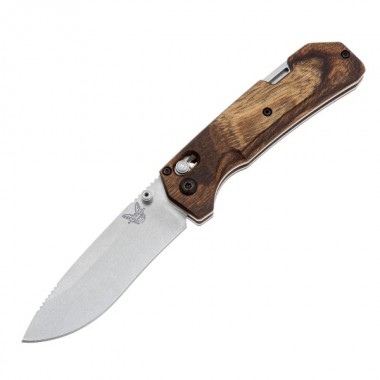 Нож складной BENCHMADE Grizzly Creek, Wood, S30V клинок P 8,9 см