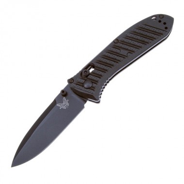 Нож складной BENCHMADE Mini Presidio II, Cf-Elite Black, S30V клинок черн. P 8,1 см