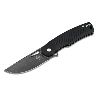 Нож складной BOKER Plus Nahal, Allum.Black, D2 клинок черн. P 8 см