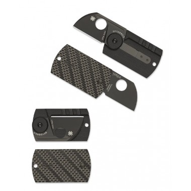 Нож складной SPYDERCO Dog Tag Folder Carbon