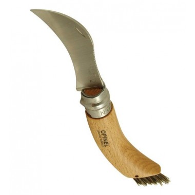 Нож грибника Opinel 8VRI, нерж. сталь, рукоять из бука, длина клинка 8 см