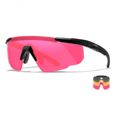 Очки защитные Wiley X Saber Advanced (Frame: Matte Black, Lens: Grey+Rust+Vermillion)