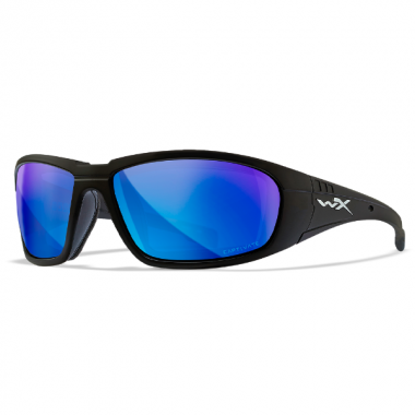 Очки защитные Wiley X WX Boss (Frame Matte Black, Lens Polarized - Blue Mirror)
