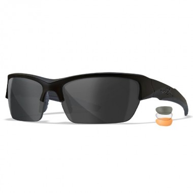 Очки защитные Wiley X WX Valor (Frame Matte Black, Lens Clear   Grey   Rust)