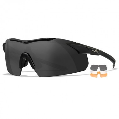 Очки защитные Wiley X WX Vapor Comm (Frame: Matte Black, Lens: Clear + Grey + Rust)