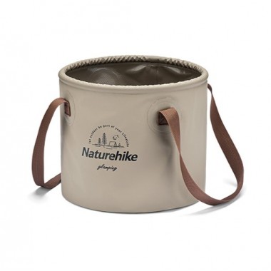 Ведро складное NATUREHIKE Lingwo, 10L, светло-коричневое