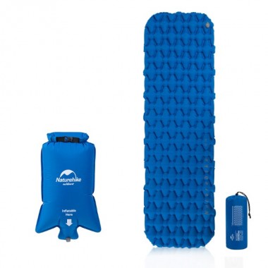 Коврик надувной NATUREHIKE FC10, 1 местный 195х59х6.5см, голубой
