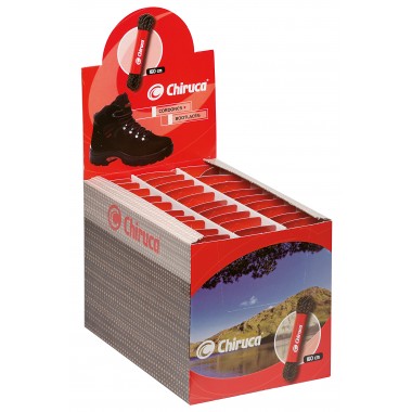 Шнурки Chiruca черные с оранжевым