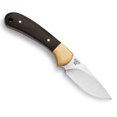 Нож BUCK 113 Ranger Skinner, Wood EbonyBrass, 420HC клинок P 7,9 см