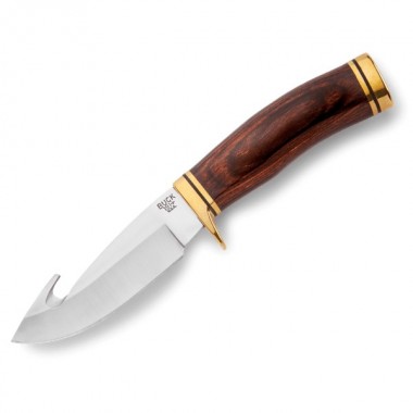 Нож BUCK 191 Zipper, DymaLux Walnut/Brass, 420HC клинок P 10,8 см