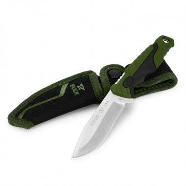 Нож BUCK 658 Small Pursuit, Nylon Green/Black, 420HC клинок P 9,5 см