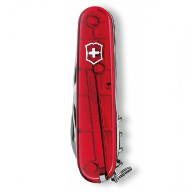 Нож перочинный Victorinox Spartan (1.3603.T) 91 мм, 12 функций, прозрачный красный