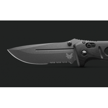 Нож складной BENCHMADE Adamas, G-10 Black, Cru-Wear клинок черн. PS 9,7 см