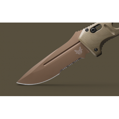 Нож складной BENCHMADE Auto Adamas, G-10 OD Green, Cru-Wear клинок PS 9,7 см