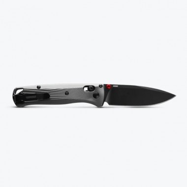 Нож складной BENCHMADE Bugout, Aluminum Gray, M390 клинок черн. P 8,2 см