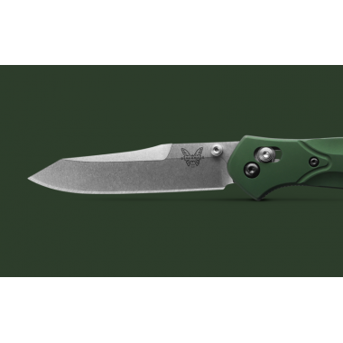 Нож складной BENCHMADE Osborne, Aluminum Green, S30V клинок P 8,6 см