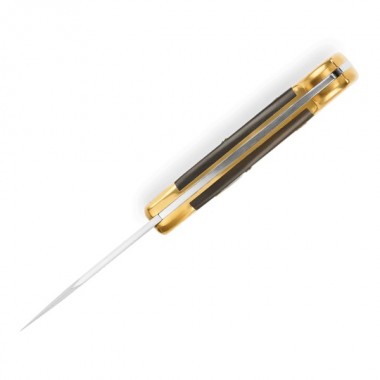 Нож складной BUCK 112 Auto, Wood Ebony/Brass, 420HC клинок P 7,6 см