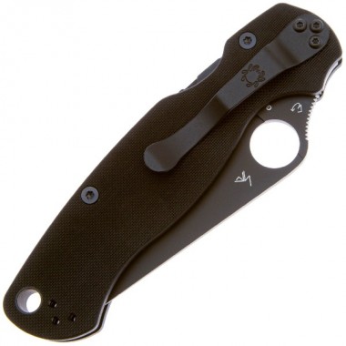 Нож складной SPYDERCO Para Military 2 G-10 Black/Black blade