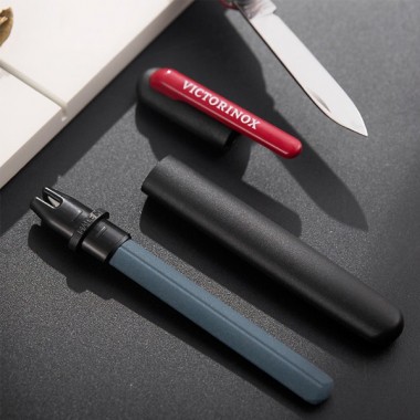 Точилка для пероч.ножей Victorinox Dual-Knife (4.3323) 140 мм черный/красный блистер