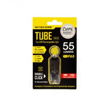 Фонарь NITECORE TUBE V2.0 Black (55люмен, 25метров, 58часов, аккумулятор встроенный)