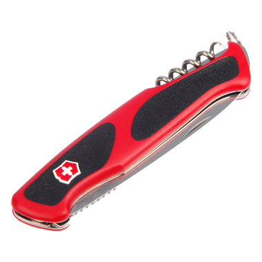 Нож перочинный Victorinox RangerGrip 53 (0.9623.C), 130мм, 5 ф., красный/черный