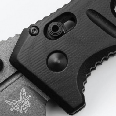 Нож складной BENCHMADE Adamas, G-10 Black, Cru-Wear клинок черн. PS 9,7 см