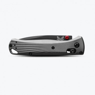 Нож складной BENCHMADE Bugout, Aluminum Gray, M390 клинок черн. P 8,2 см