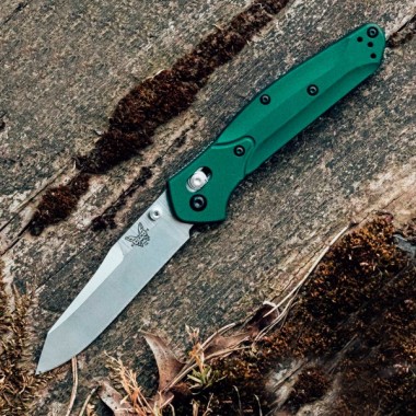 Нож складной BENCHMADE Osborne, Aluminum Green, S30V клинок P 8,6 см