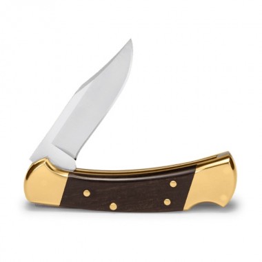 Нож складной BUCK 112 Ranger, Wood Ebony/Brass, 420HC клинок P 7,6 см