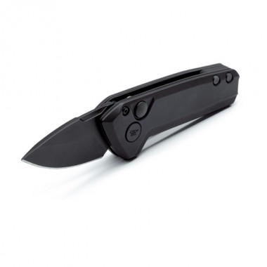 Нож складной BUCK 839 Mini Deploy Auto, Aluminum Black, S35VN клинок черн. P 4,8 см