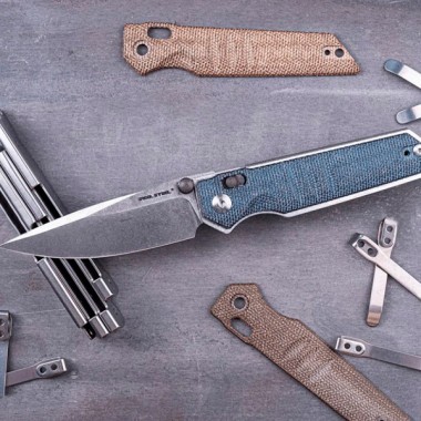 Нож складной Real Steel Sacra Denim Micarta