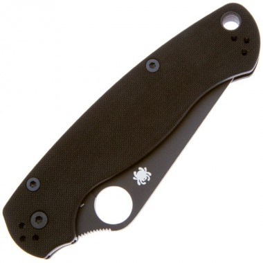 Нож складной SPYDERCO Para Military 2 G-10 Black/Black blade