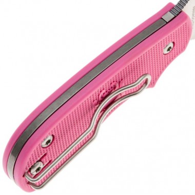 Нож складной SPYDERCO Squeak Pink