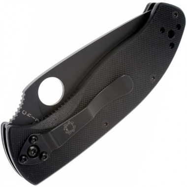 Нож складной SPYDERCO Tenacious G-10 Black/Black blade